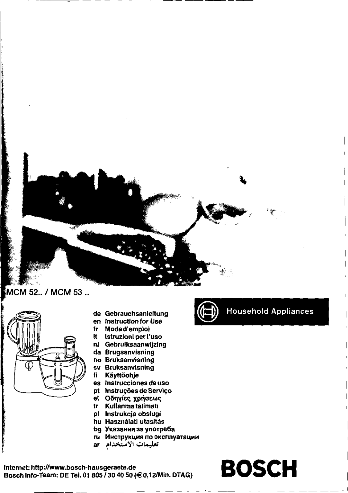 Bosch MCM 5300 User manual