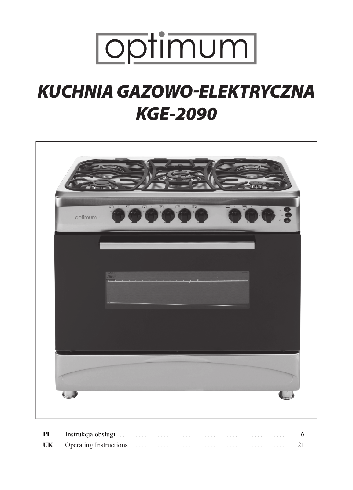 OPTIMUM KGE-2090 User guide - ManualMachine.com