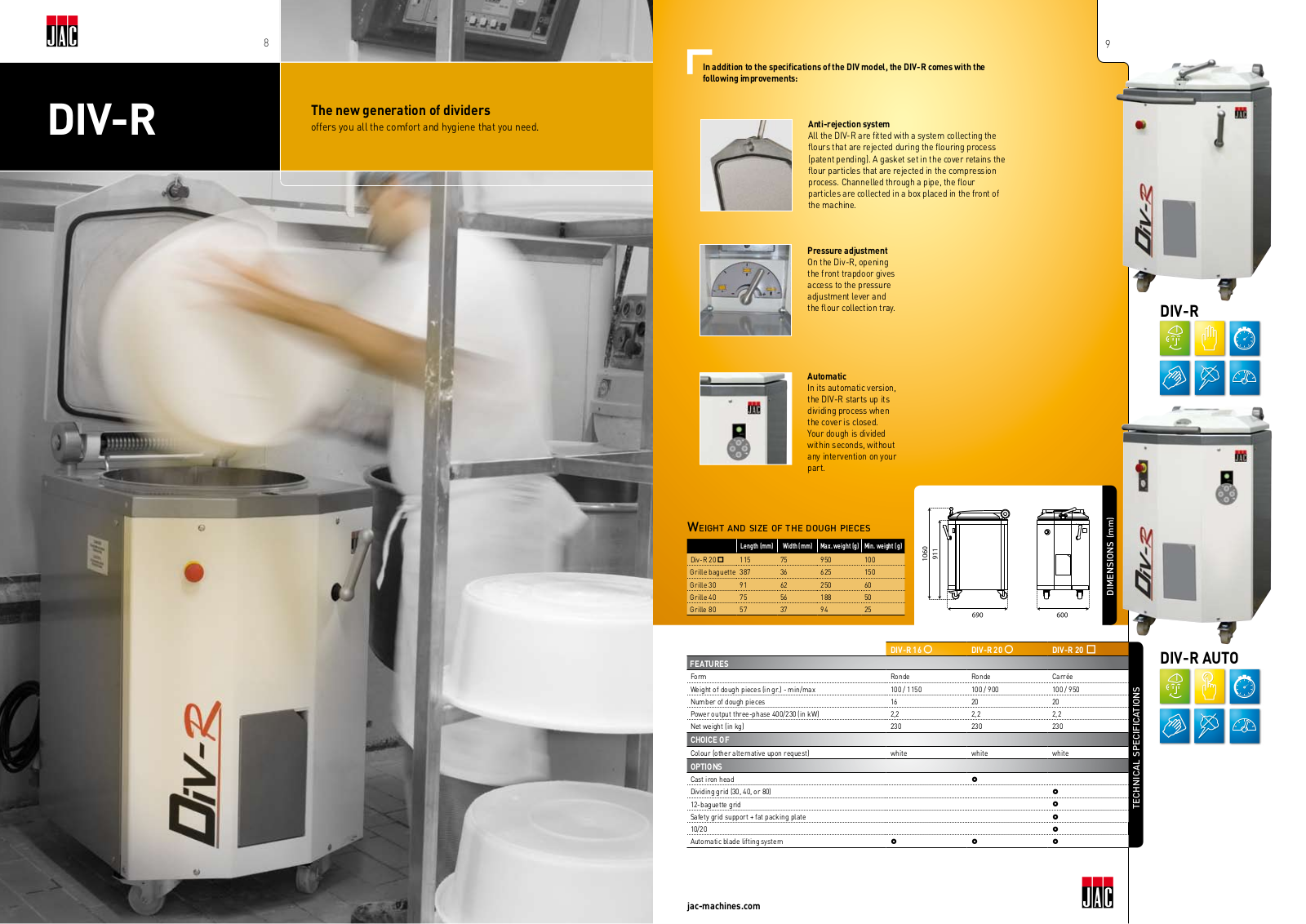 Jac Machines DIV-R 16 User Manual