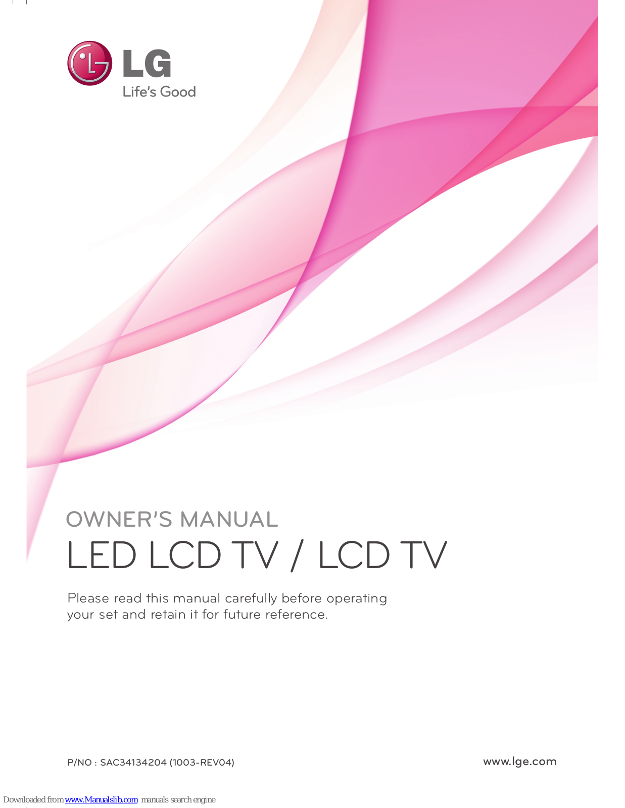 LG 22LE5300-UE, 19LE5300-UE, 22LE5500-UA, 26LE5300-UE, 26LE5500-UA Owner's Manual