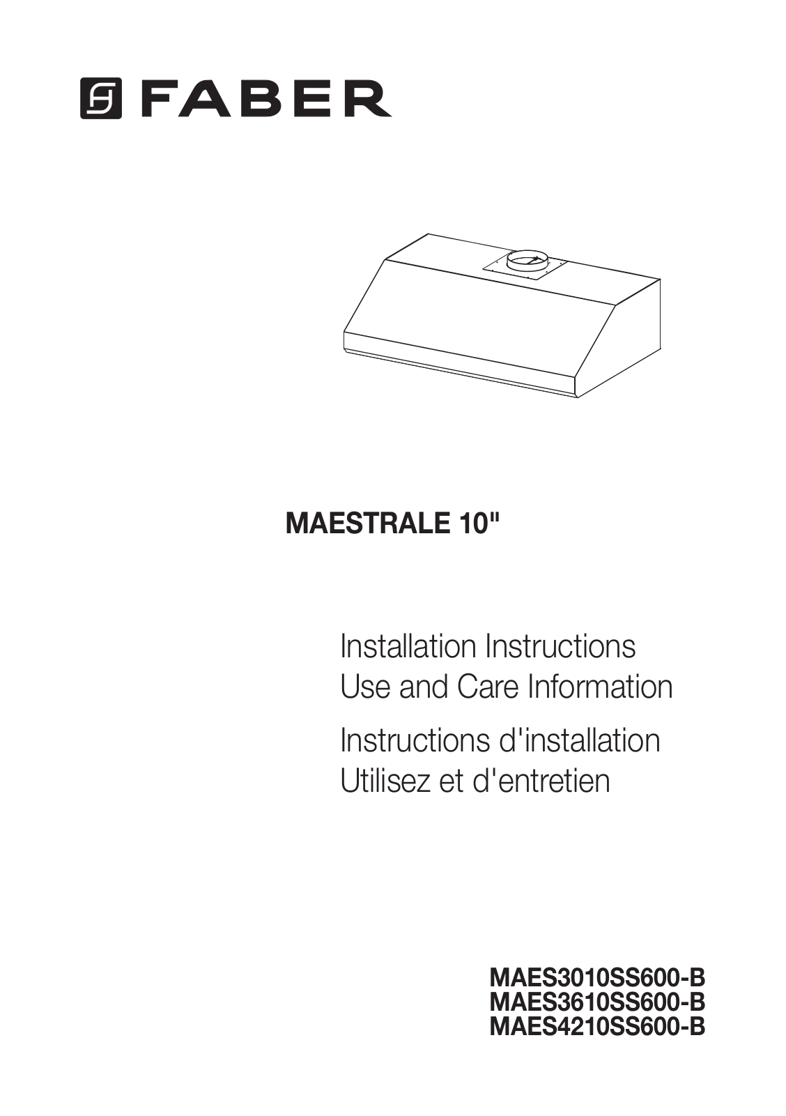 Faber MAES3610SS600B Installation