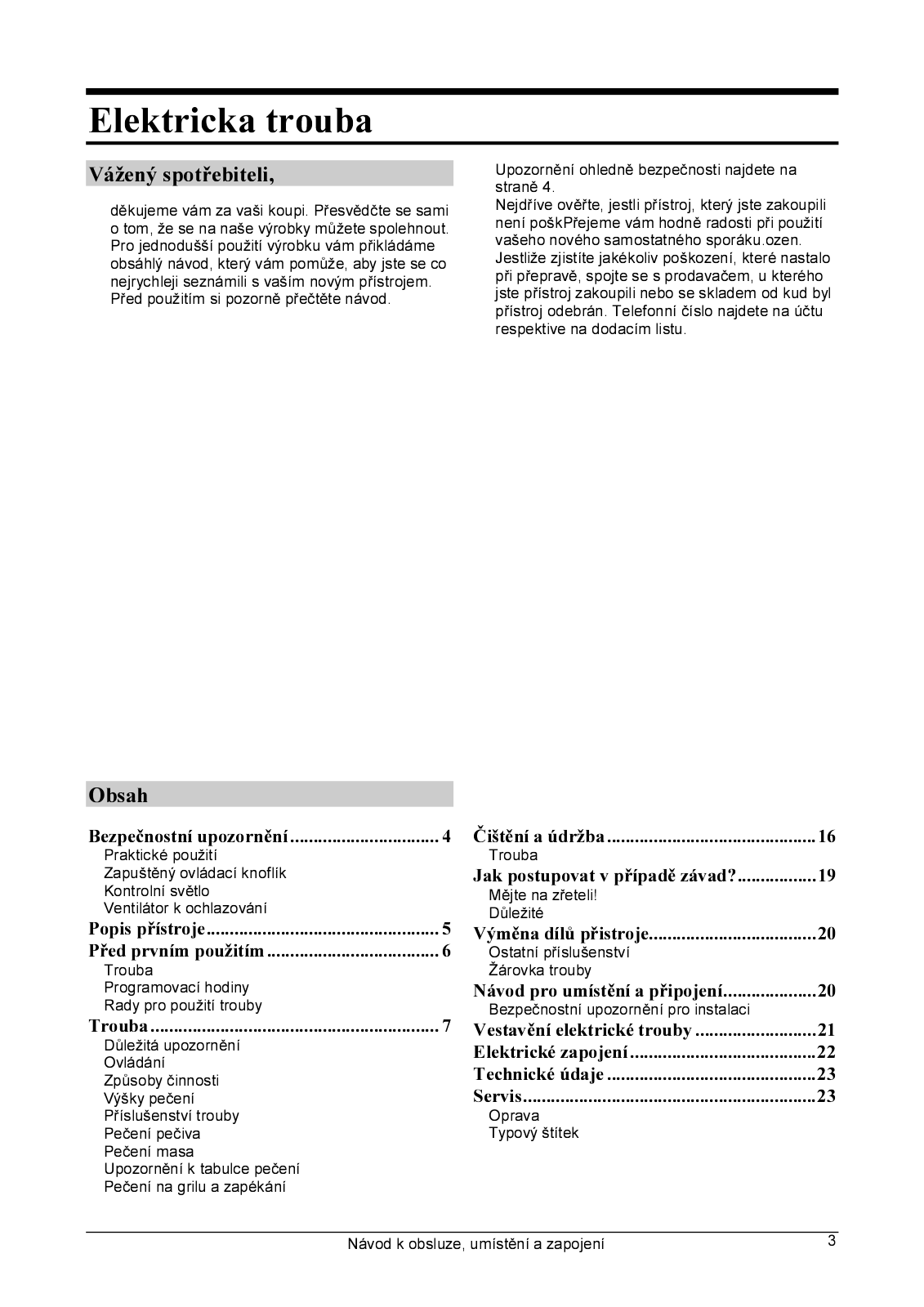 Gorenje B 3300 E User Manual