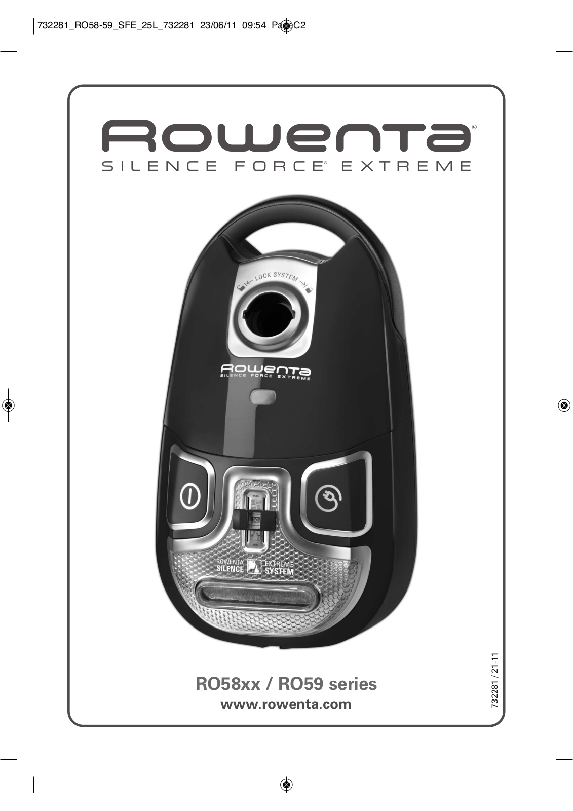 Rowenta RO5951, RO5931, RO5921, RO5825, RO5820 User manual