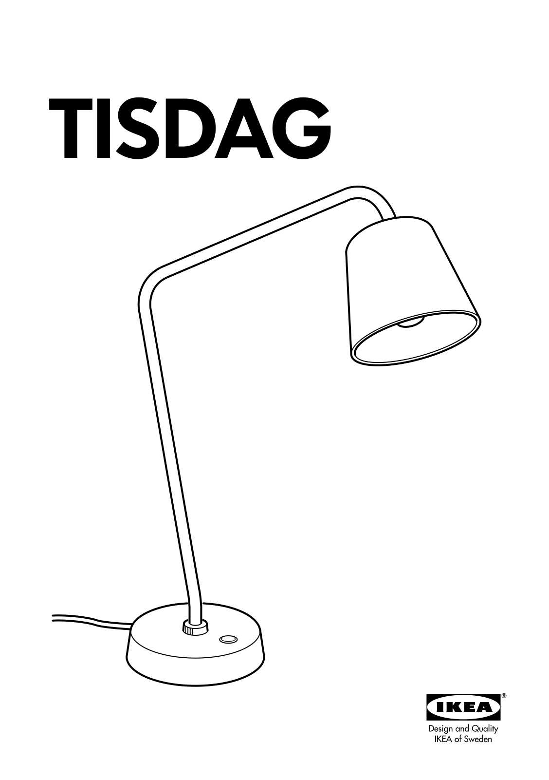 IKEA TISDAG User Manual