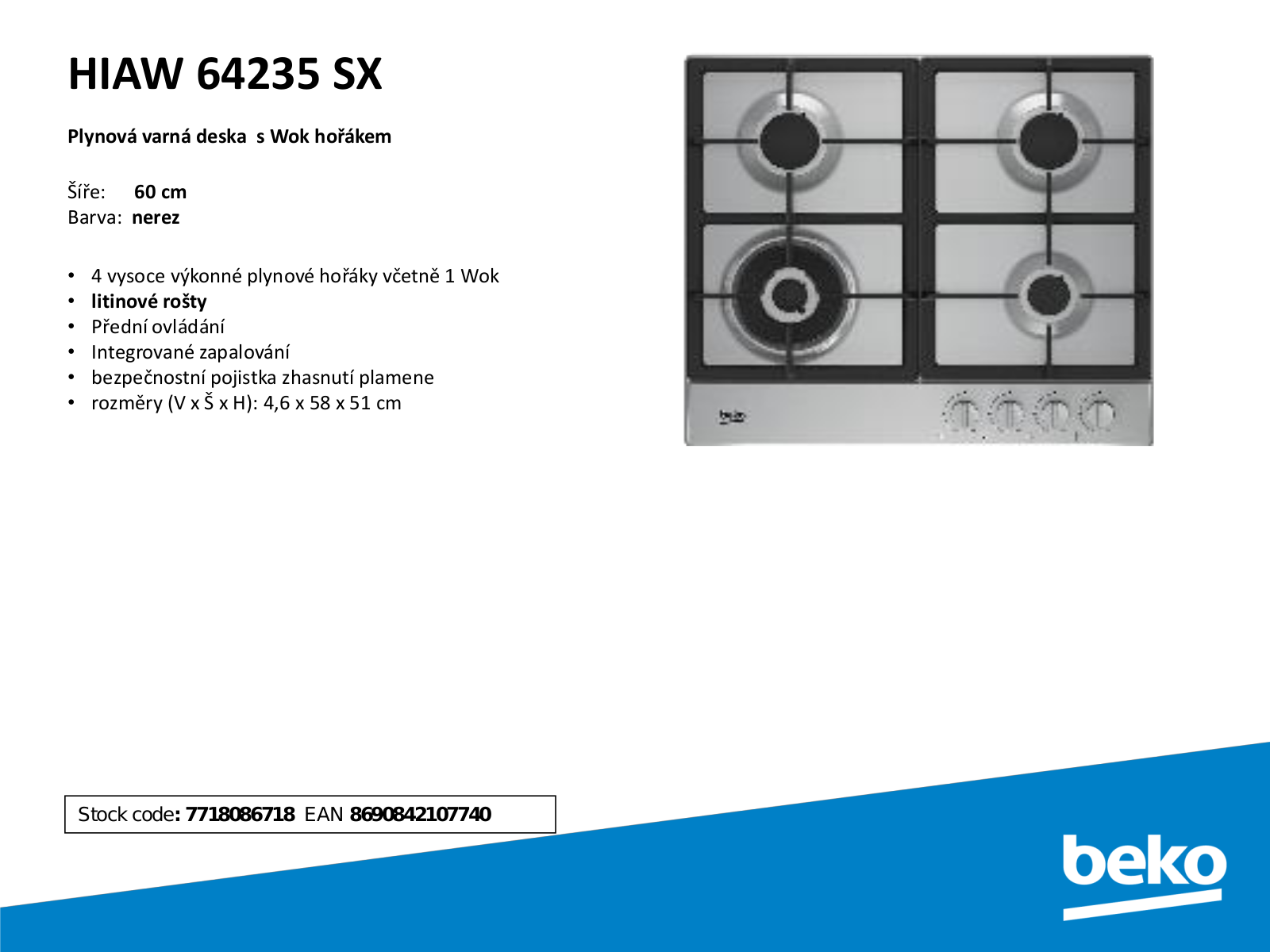 Beko HIAW64235SX User Manual