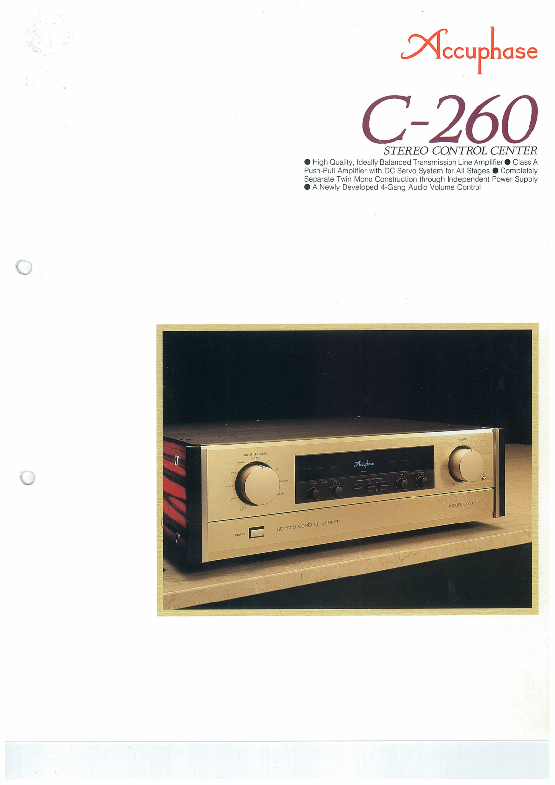 Accuphase C-260 Brochure