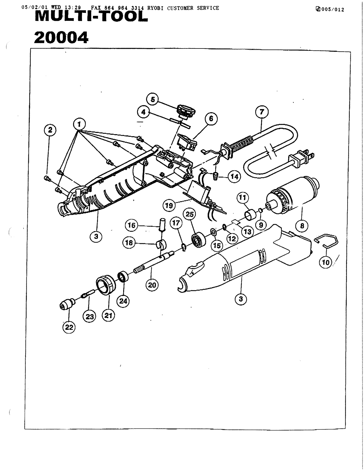 Ryobi 20004 User Manual