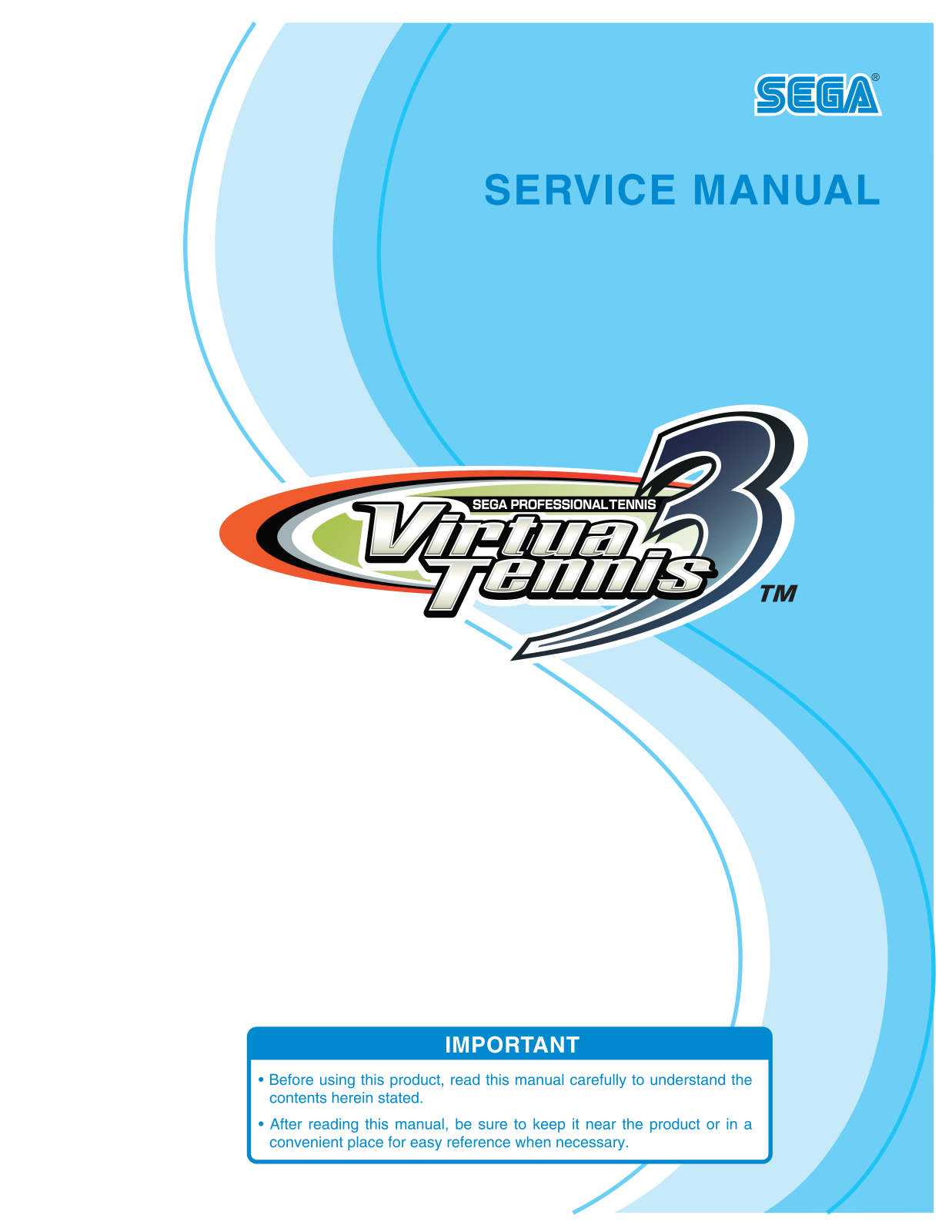 SEGA Virtua Tennis 3 User Manual