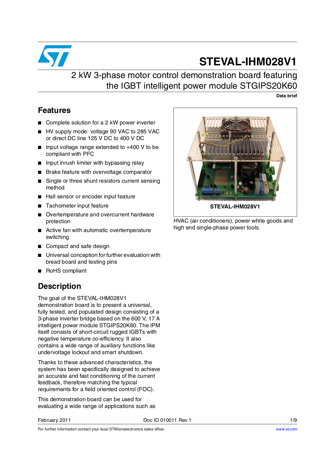 ST IHM028V1 User Manual