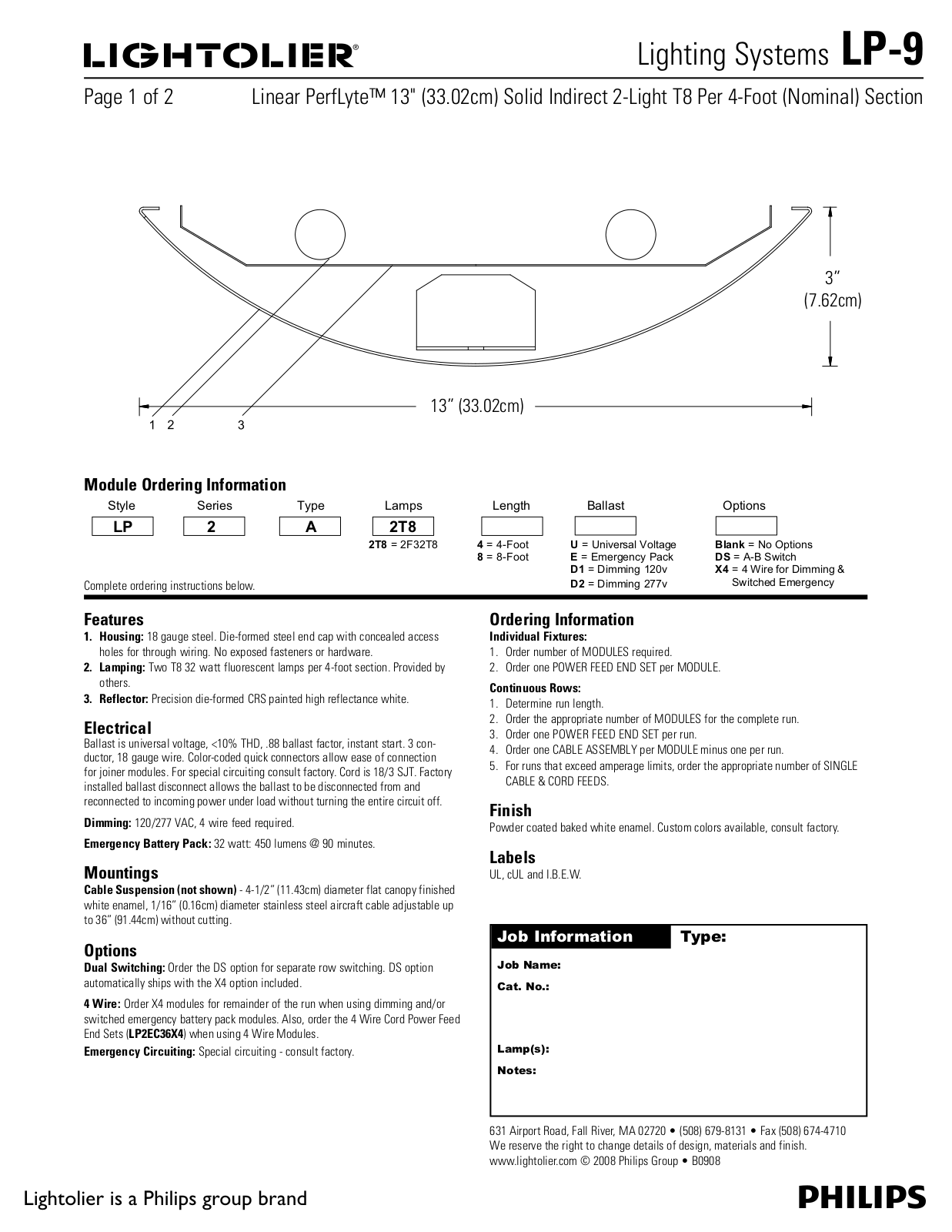 Lightolier LP-9 User Manual