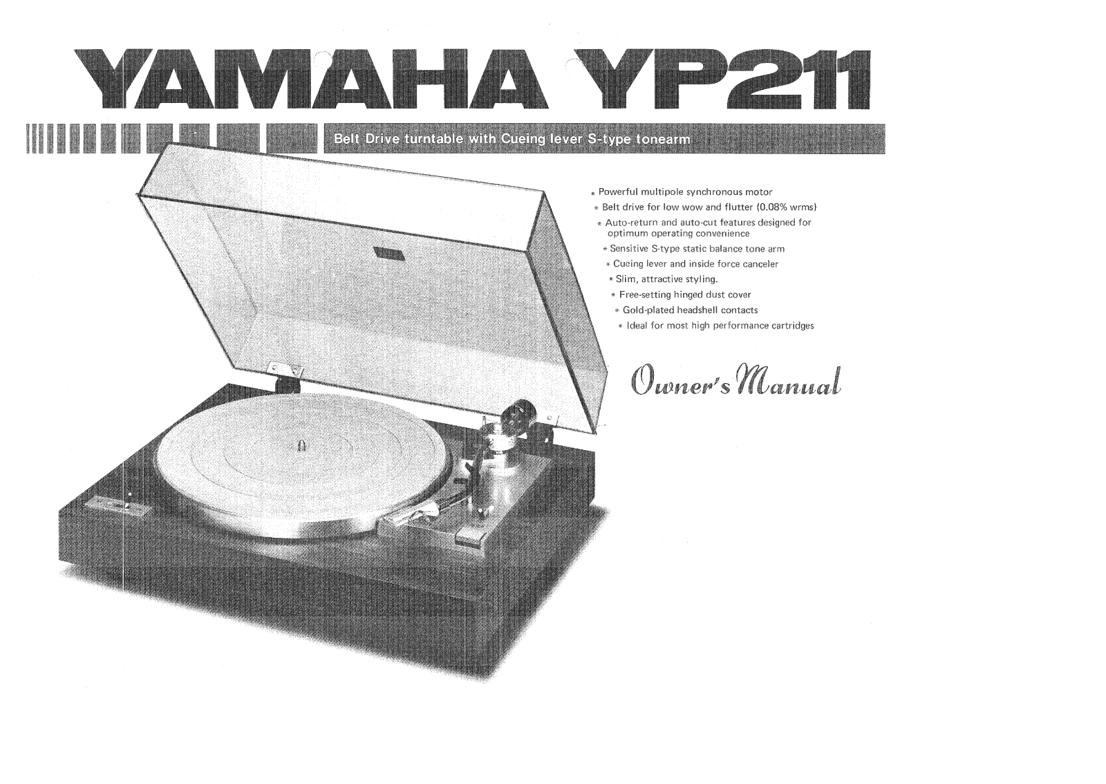 Yamaha YP-211 Owners manual