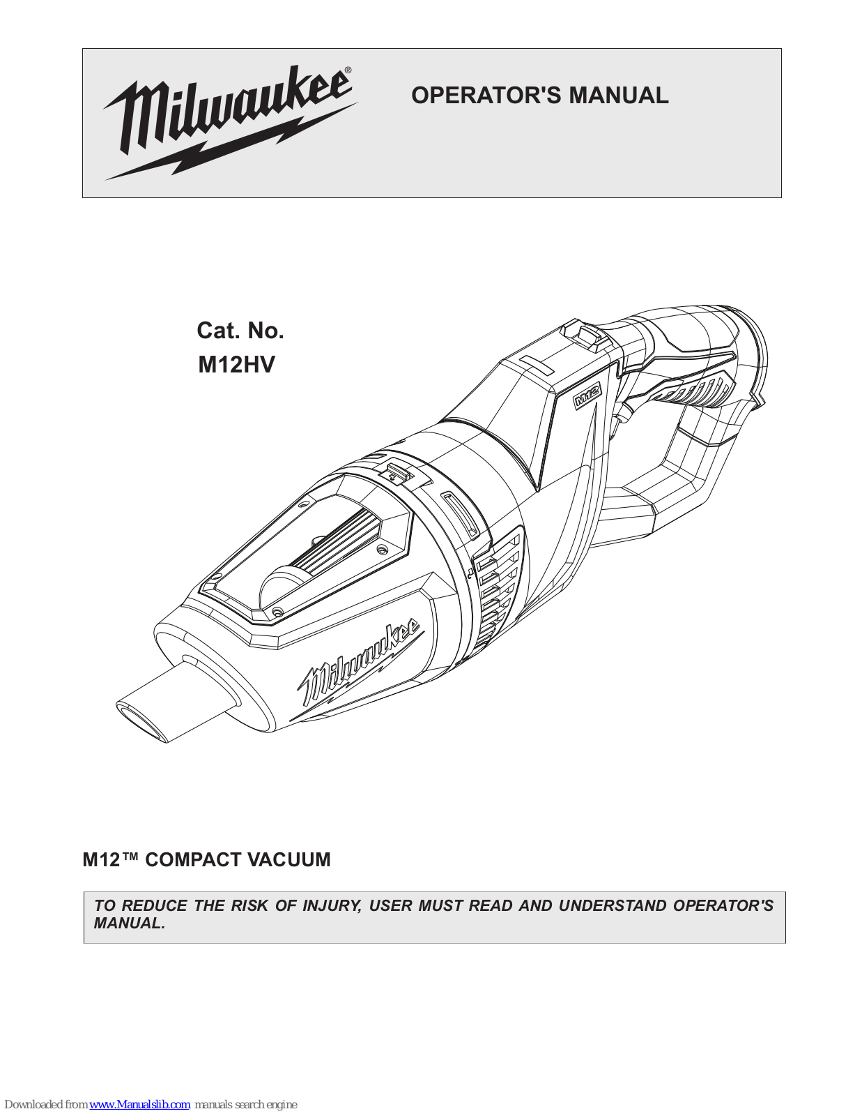 Makita M12HV Operator's Manual