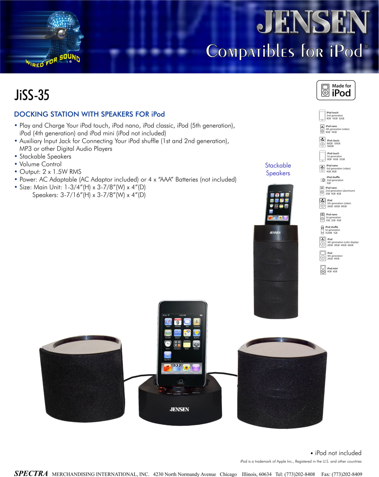 Jensen JISS-35 User Manual