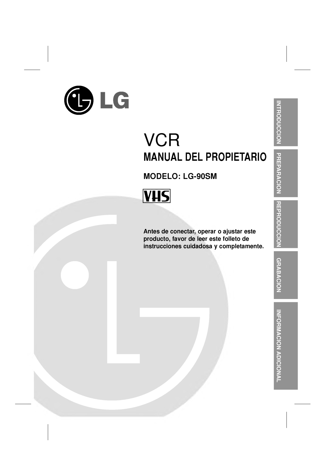 Lg 90SM user Manual