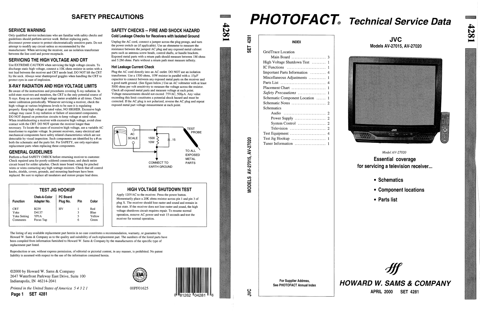 JVC av27015 schematic