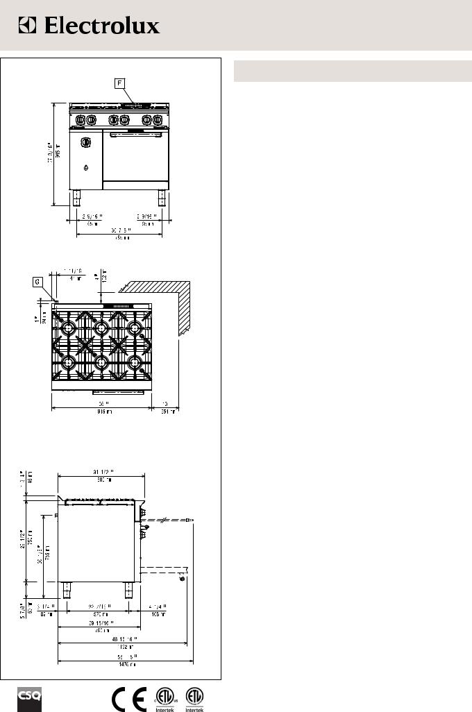 Electrolux 169037 (ACFG36T) General Manual