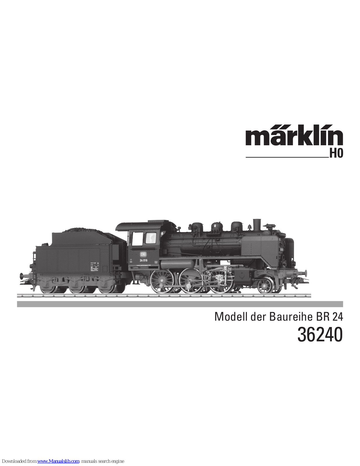 marklin 36240 Instruction Manual