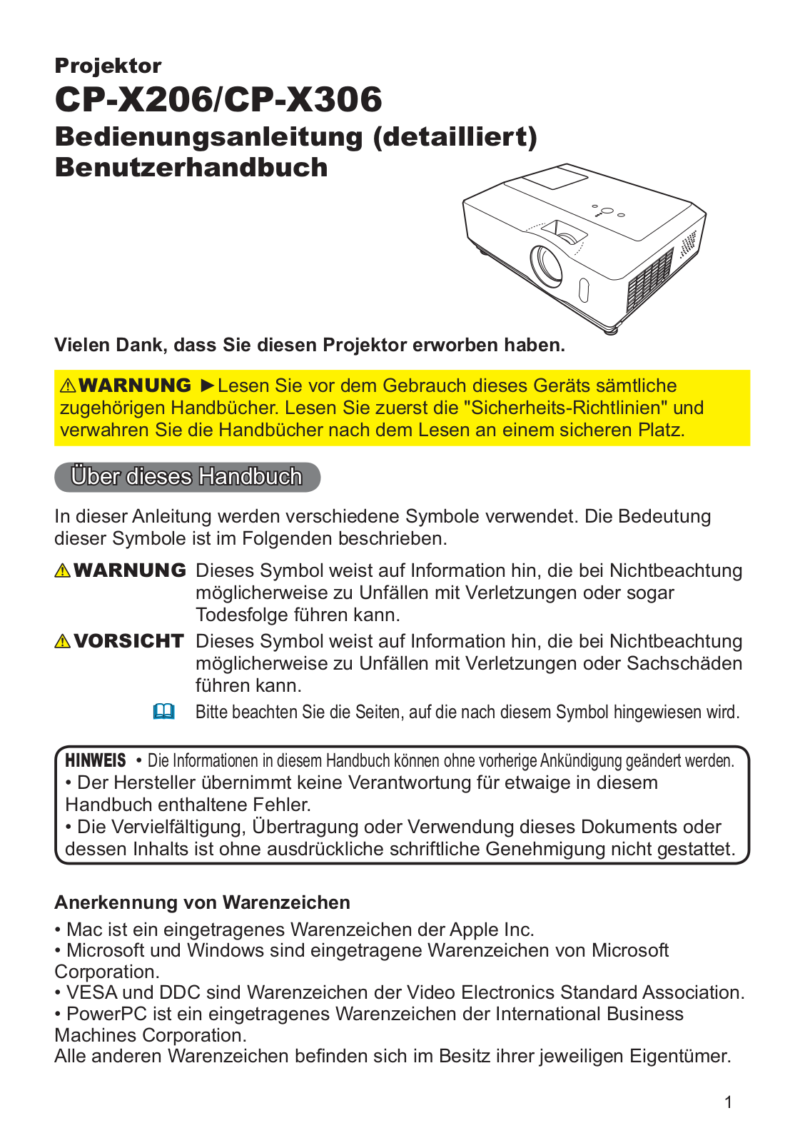 Hitachi CP-X306WF User Manual