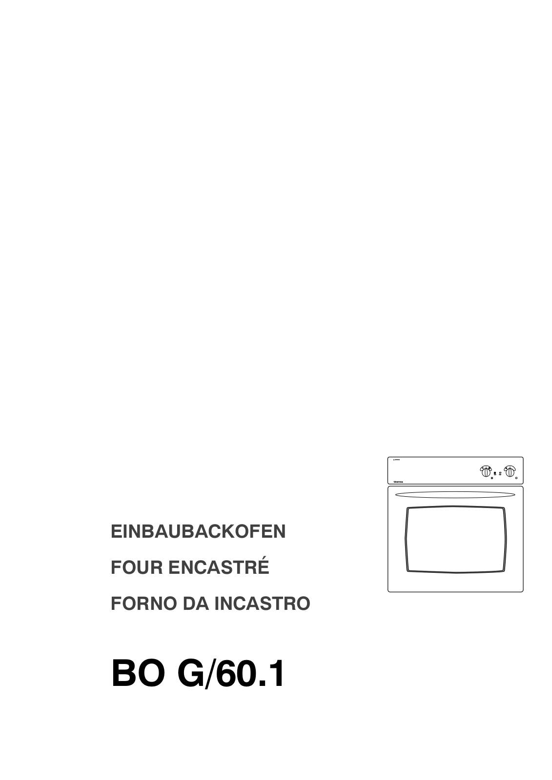 Therma BO G/60.1 Operating Manual