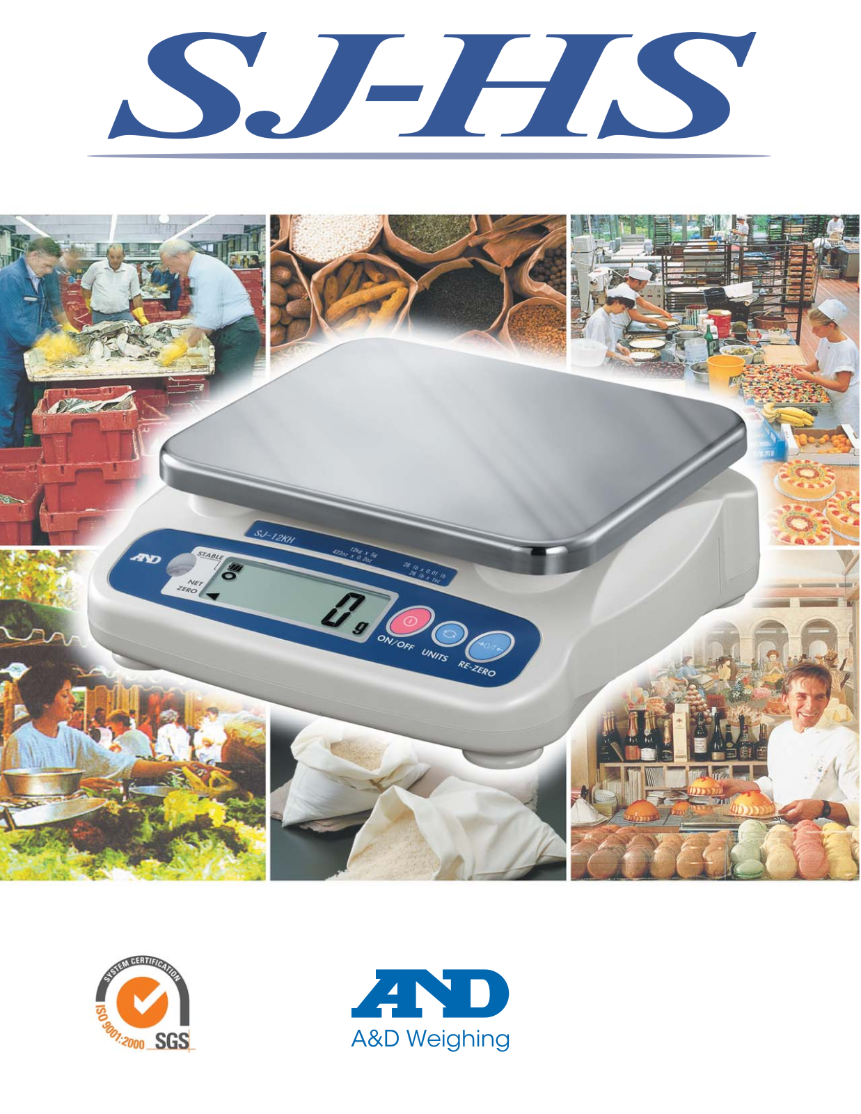 A&D Weighing SJ-5001HS, SJ-5000HS, SJ-20KHS, SJ-2000HS, SJ-30KHS Data Sheet