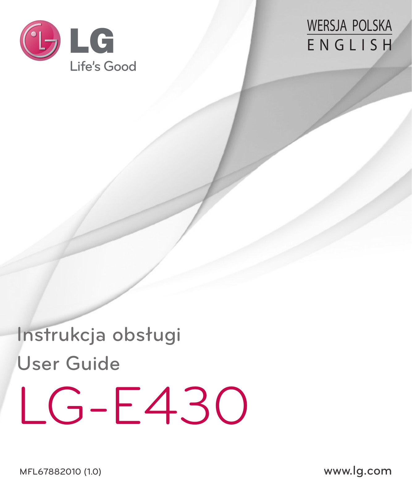 LG LG-E430 Operating Instructions