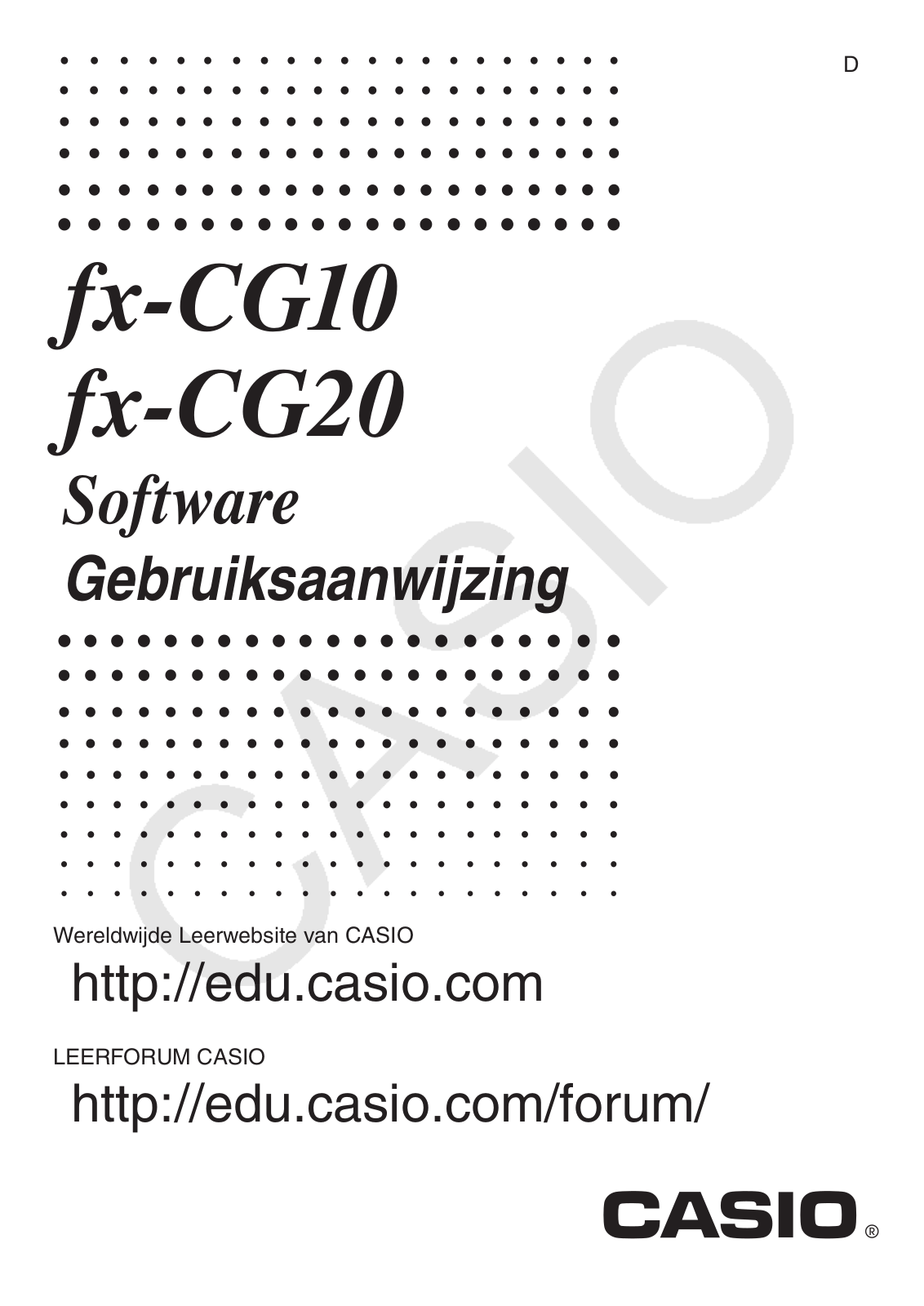 Casio FX-CG10 User Manual