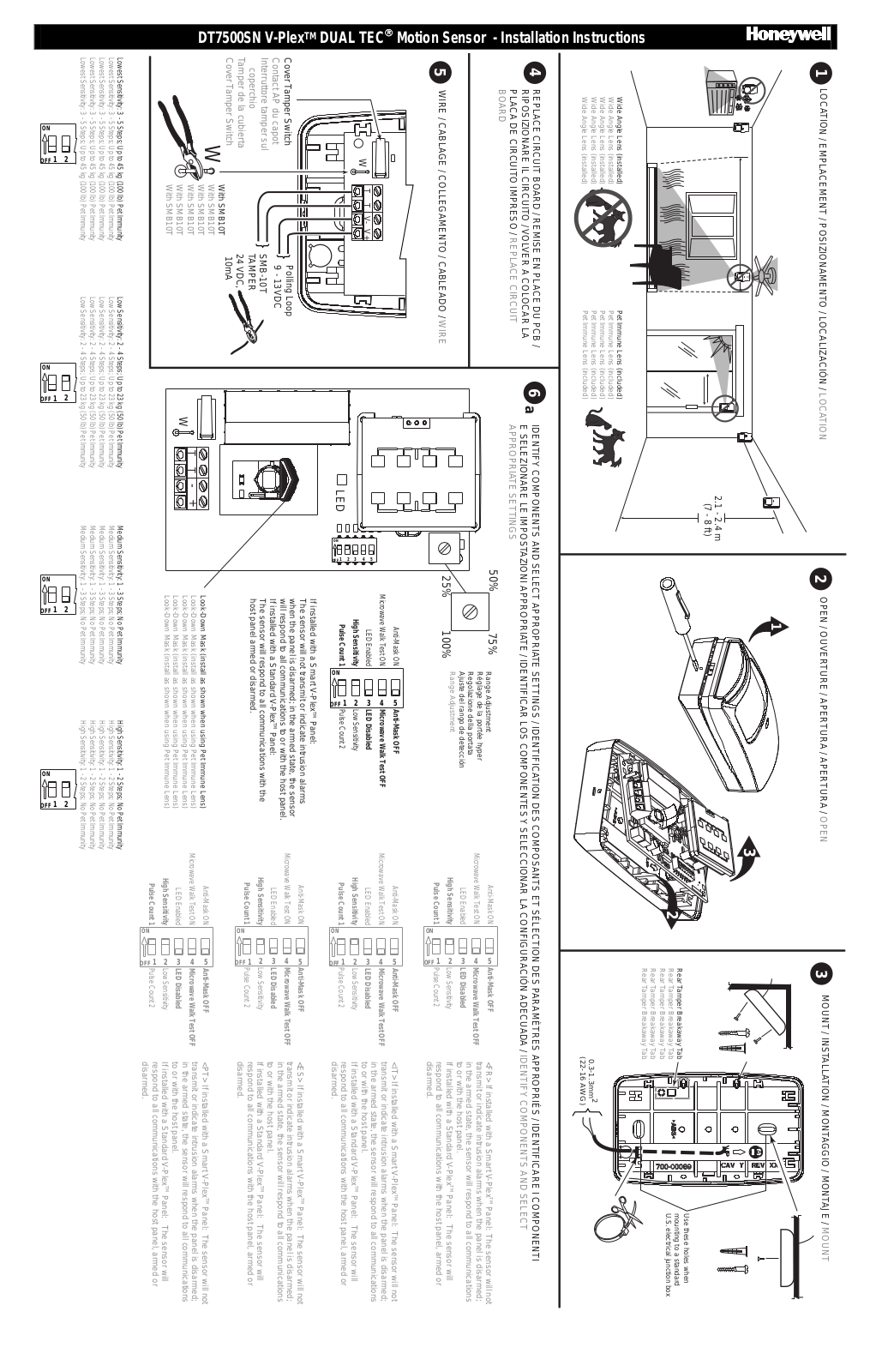 Honeywell DT7500SN Users Manual