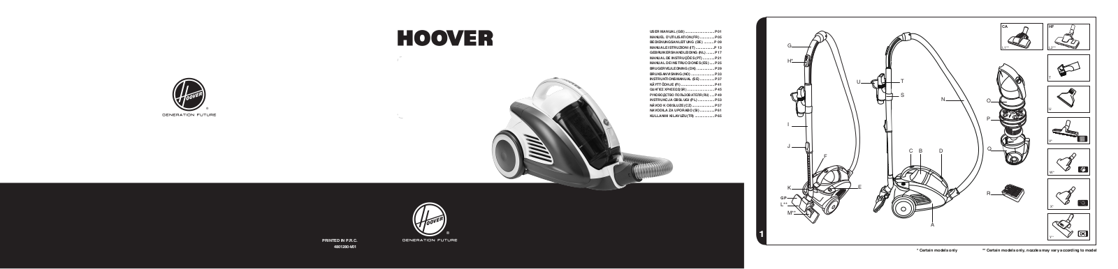 Hoover CU81_CU10011 User Manual