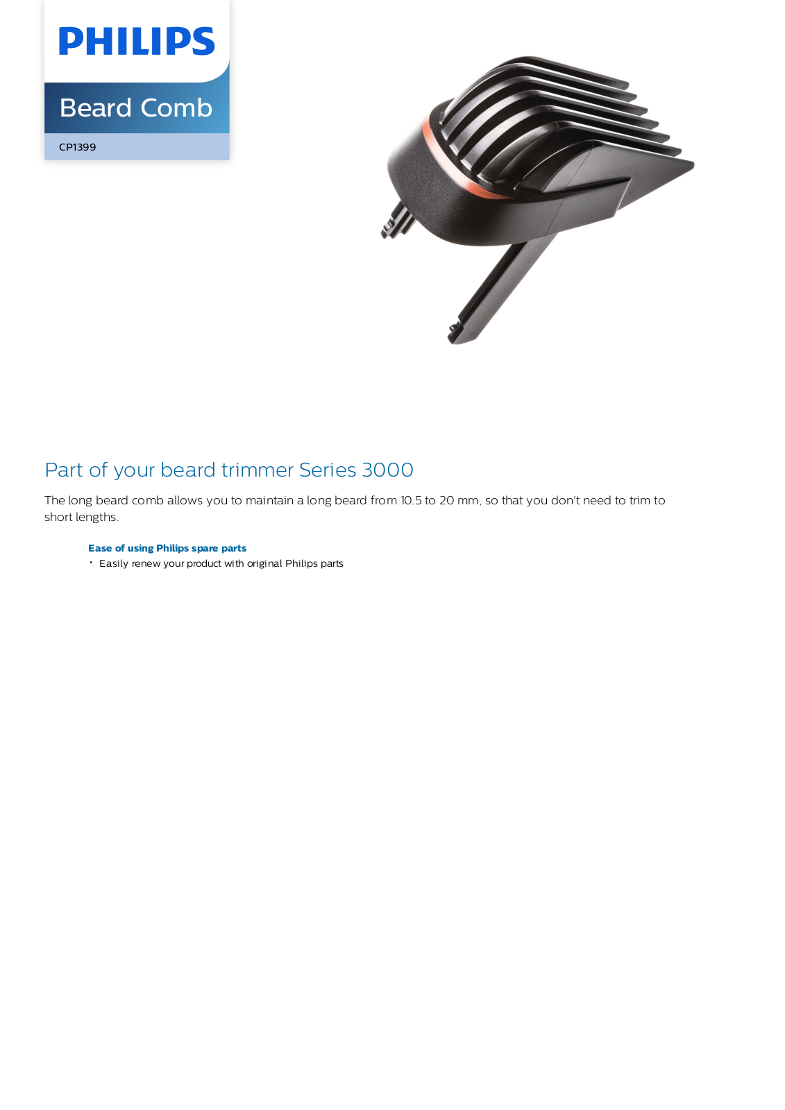 Philips CP1399/01 leaflet - ManualMachine.com