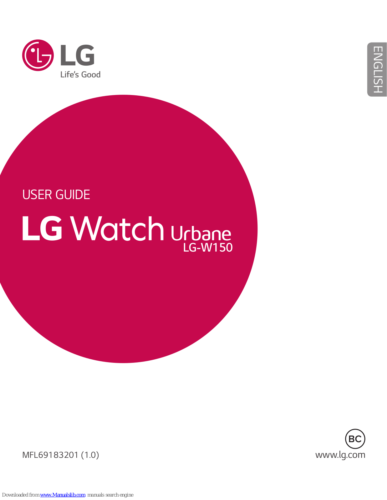 LG Watch Urbane W150 User Manual