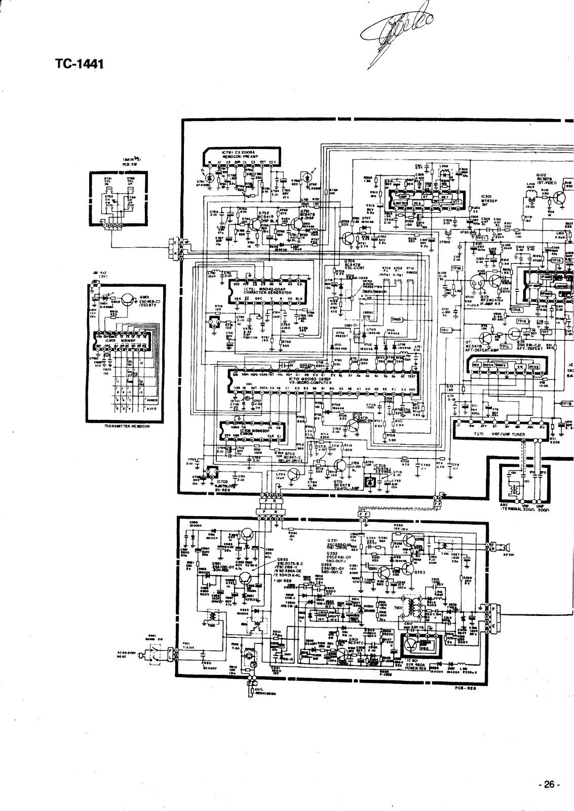 MITSUBISHI TC1441 Diagram