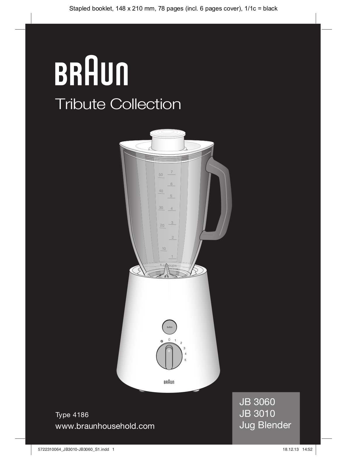 Braun JB3060BK User Manual