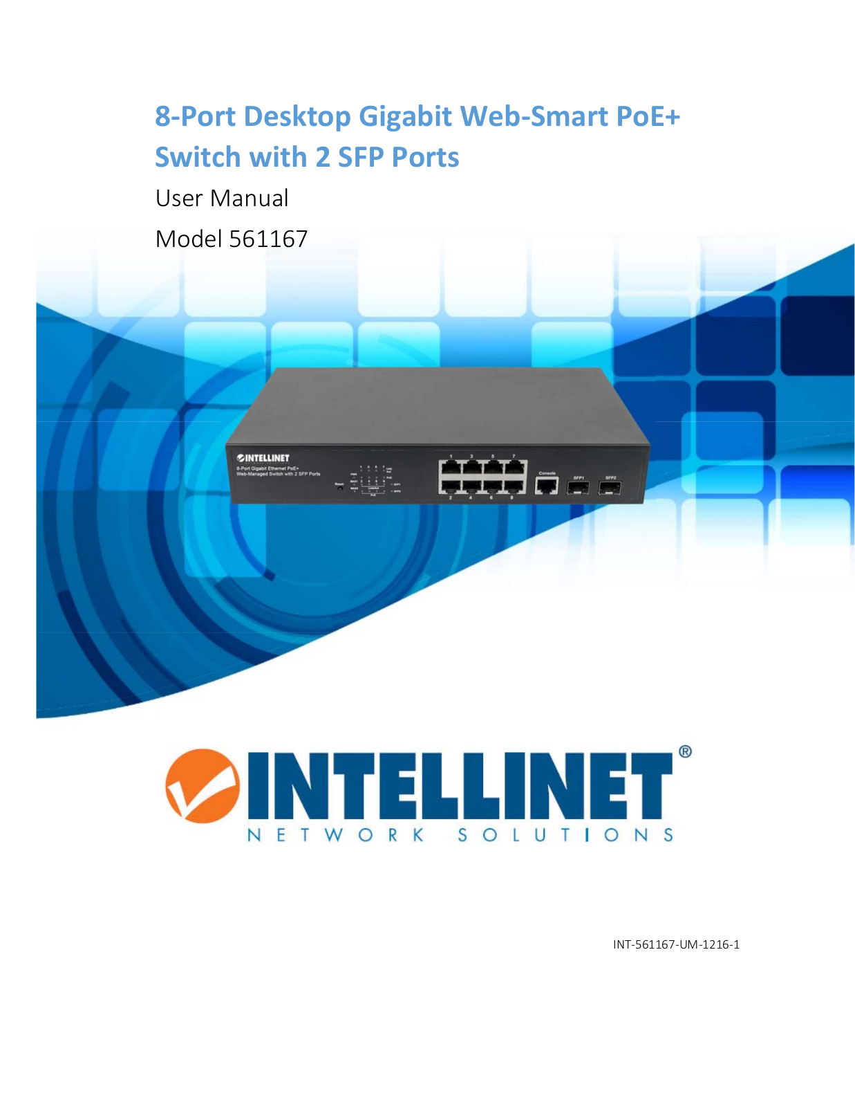 Intellinet I-SWHUB 8GP3 User guide - ManualMachine.com