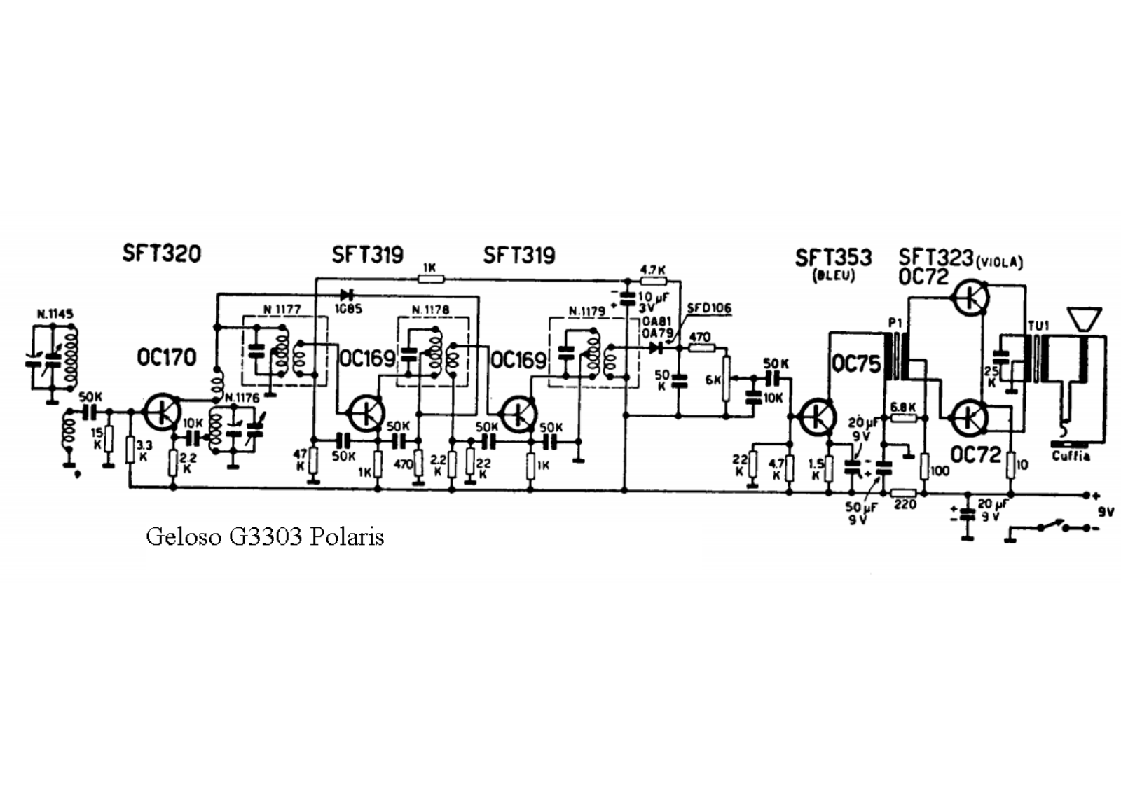 Geloso g3303 schematic