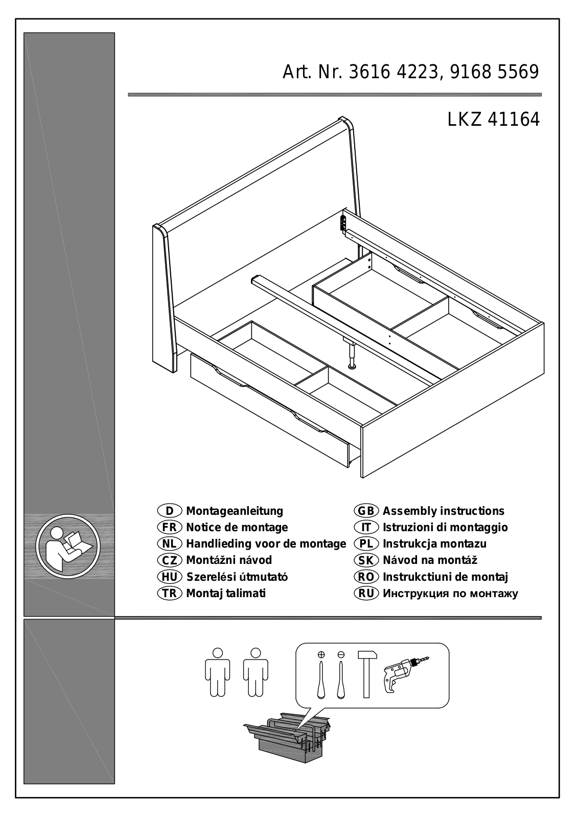 Home affaire 3616 4223, 9168 5569 Assembly instructions