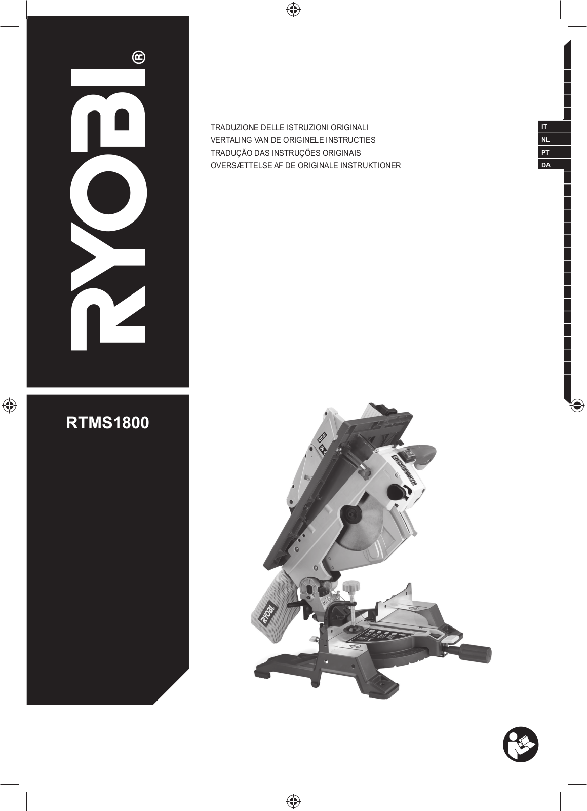 Ryobi RTMS1800 User guide