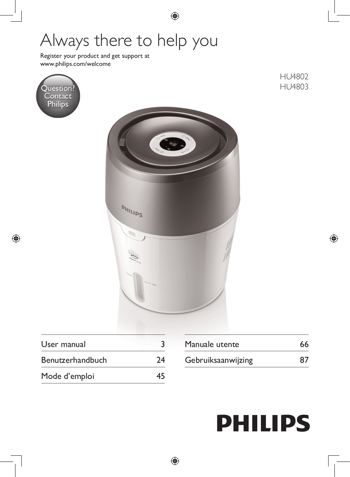 Philips HU4802, HU4803 User Manual