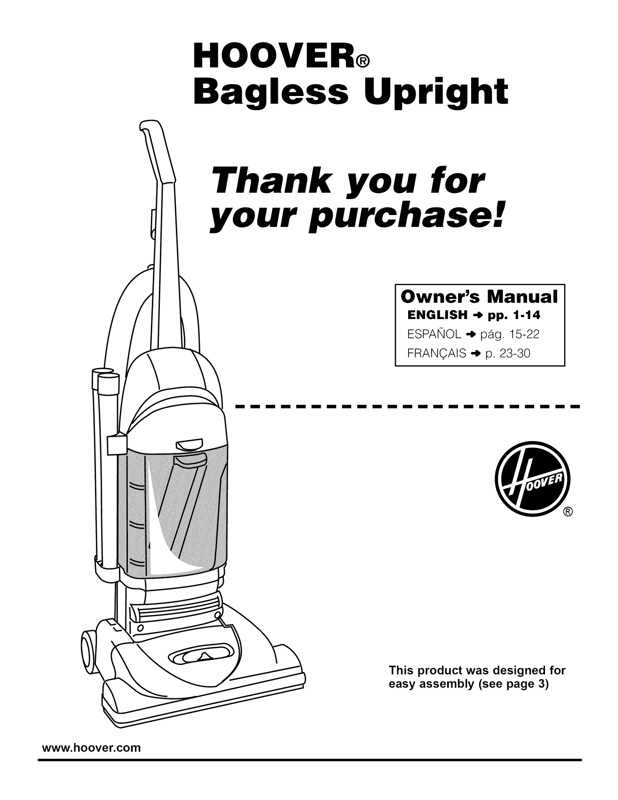 Hoover U5155-900 Owner’s Manual