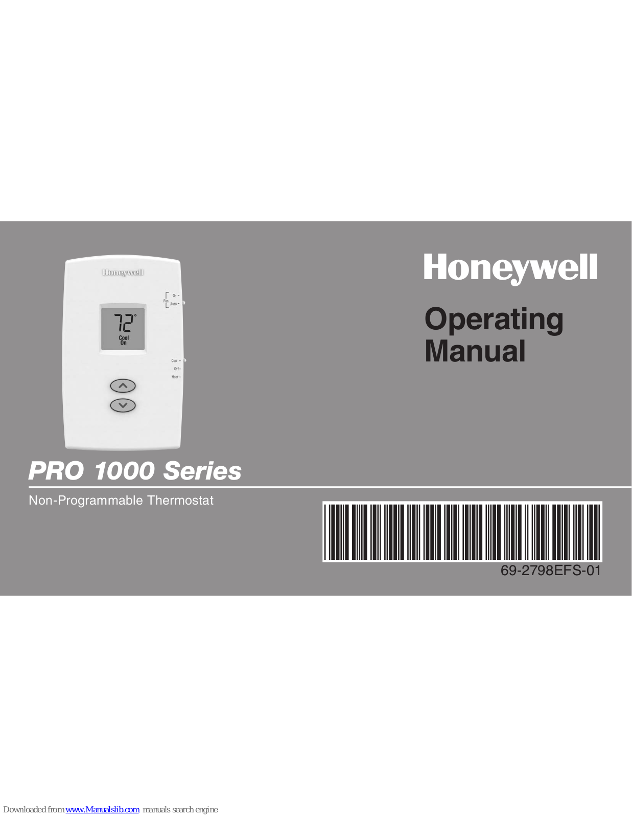 Honeywell TH1100DV, TH1110DV, TH1210DV Operating Manual