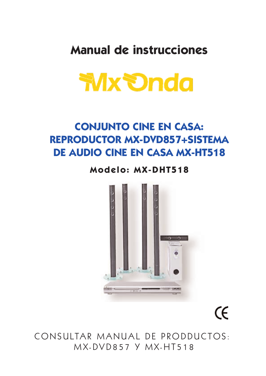 Mx Onda MX-DHT518 Instruction Manual