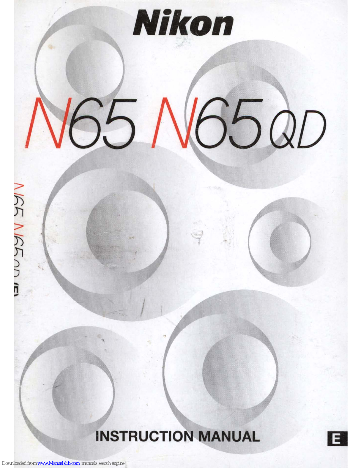 Nikon N65 QD, N65 35 Instruction Manual