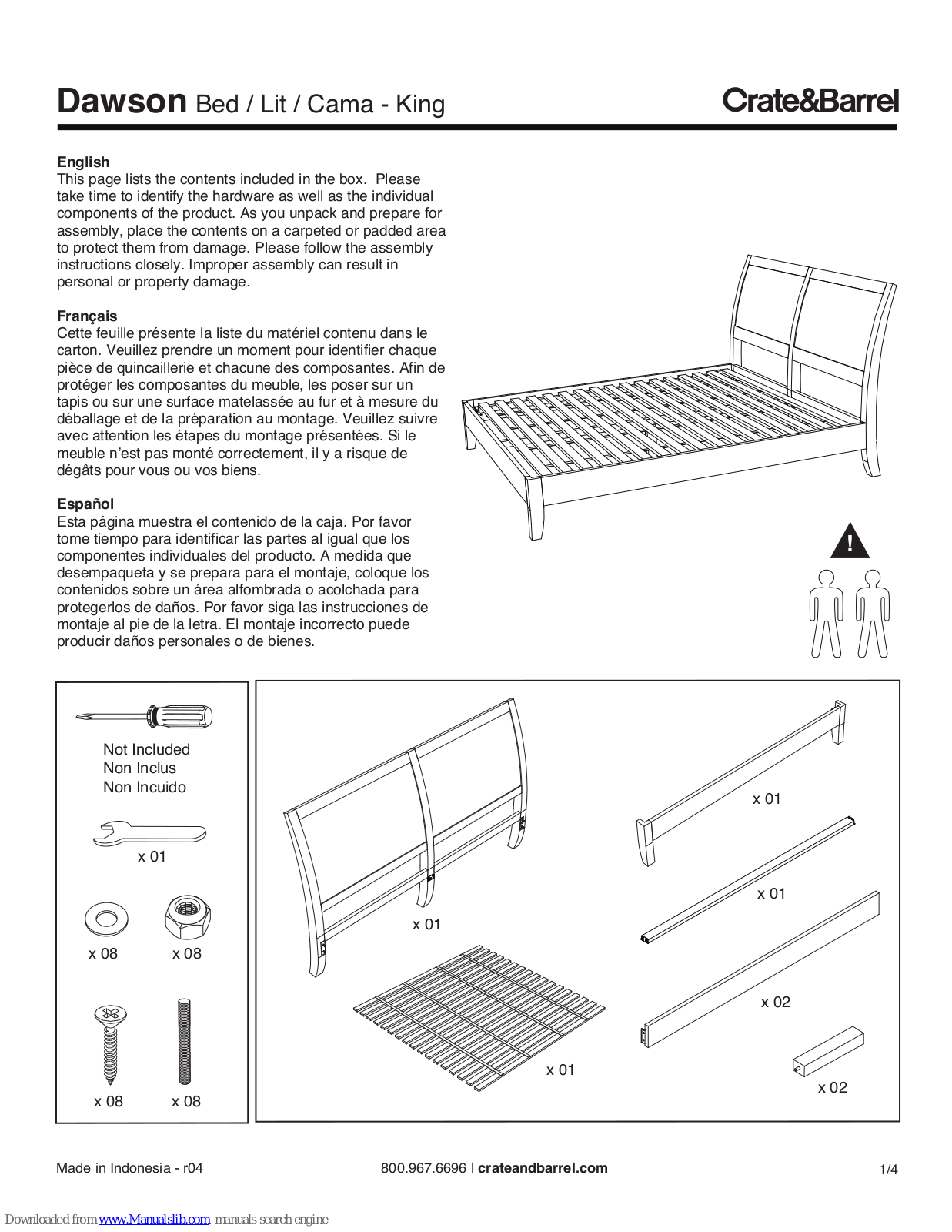 Crate&Barrel Dawson User Manual