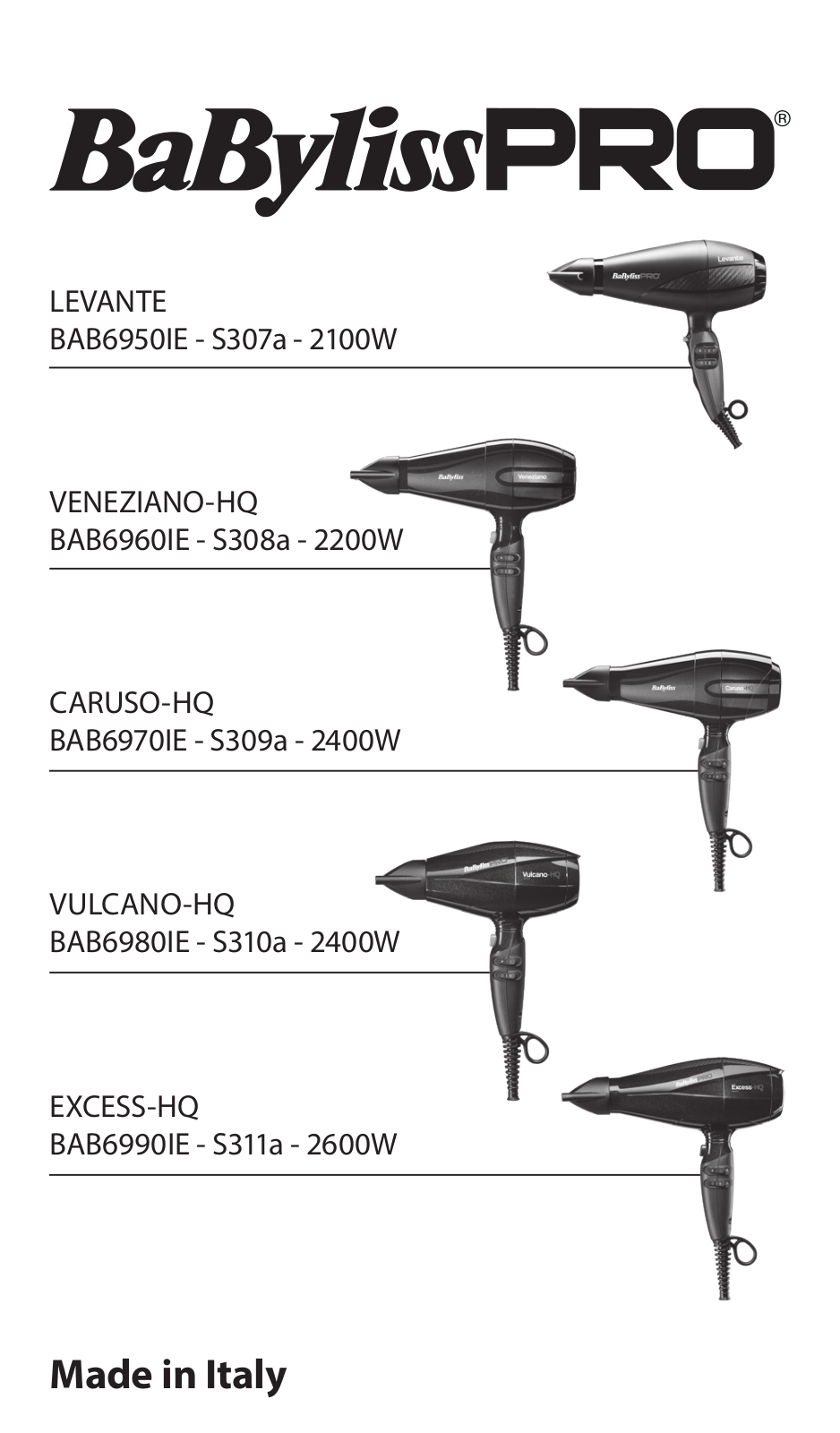 BaByliss BAB6990IE operation manual