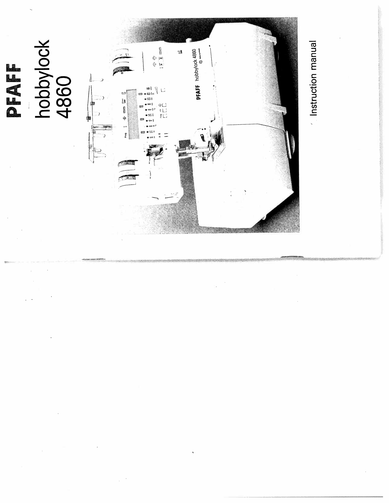Pfaff 4860 User manual - ManualMachine.com