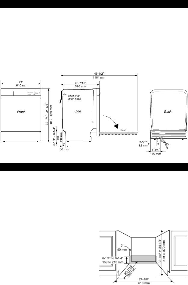 Asko D1996SS Installation Instruction