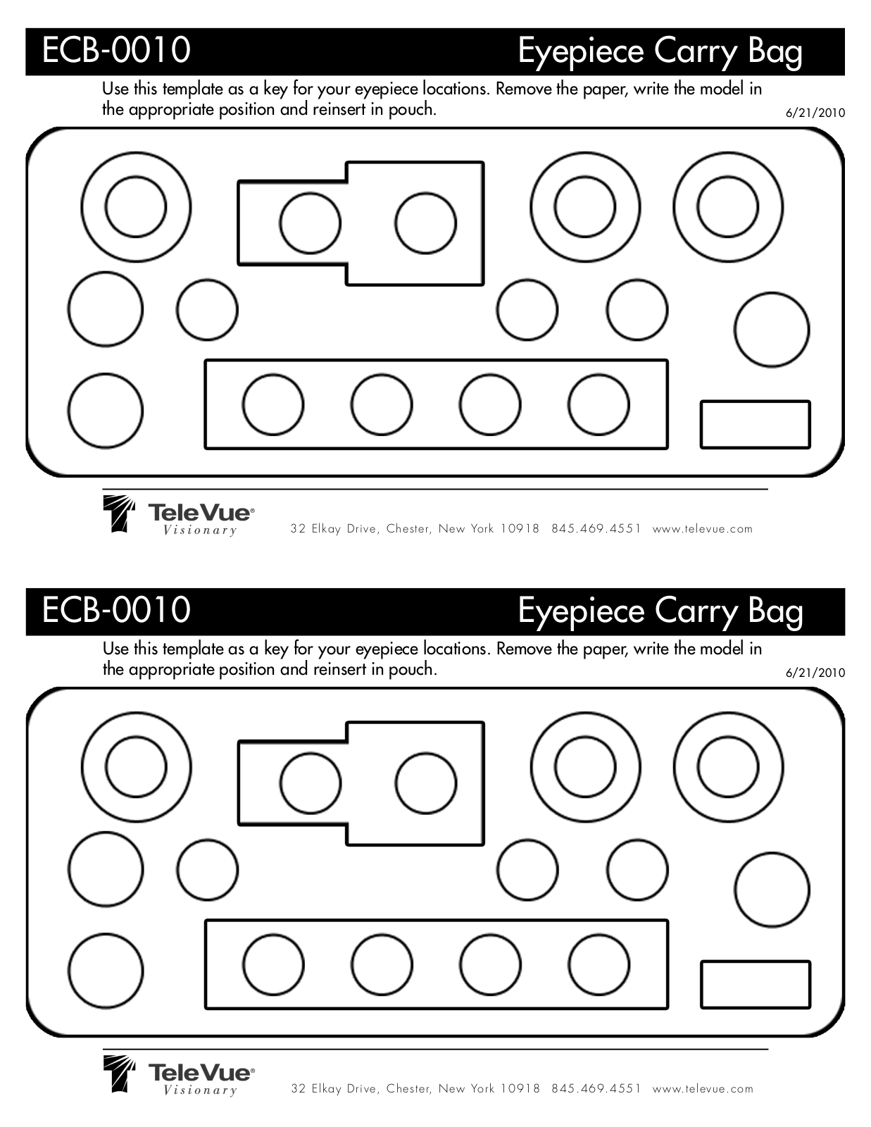 Tele Vue ECB-0010 User Manual