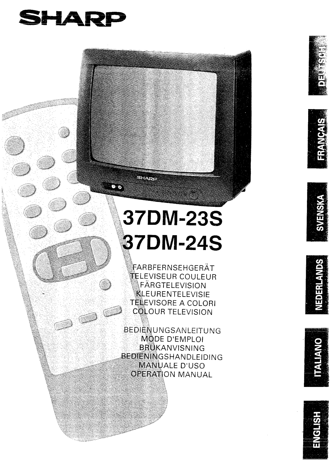 Sharp 37DM-23S, 37DM-24S User Manual