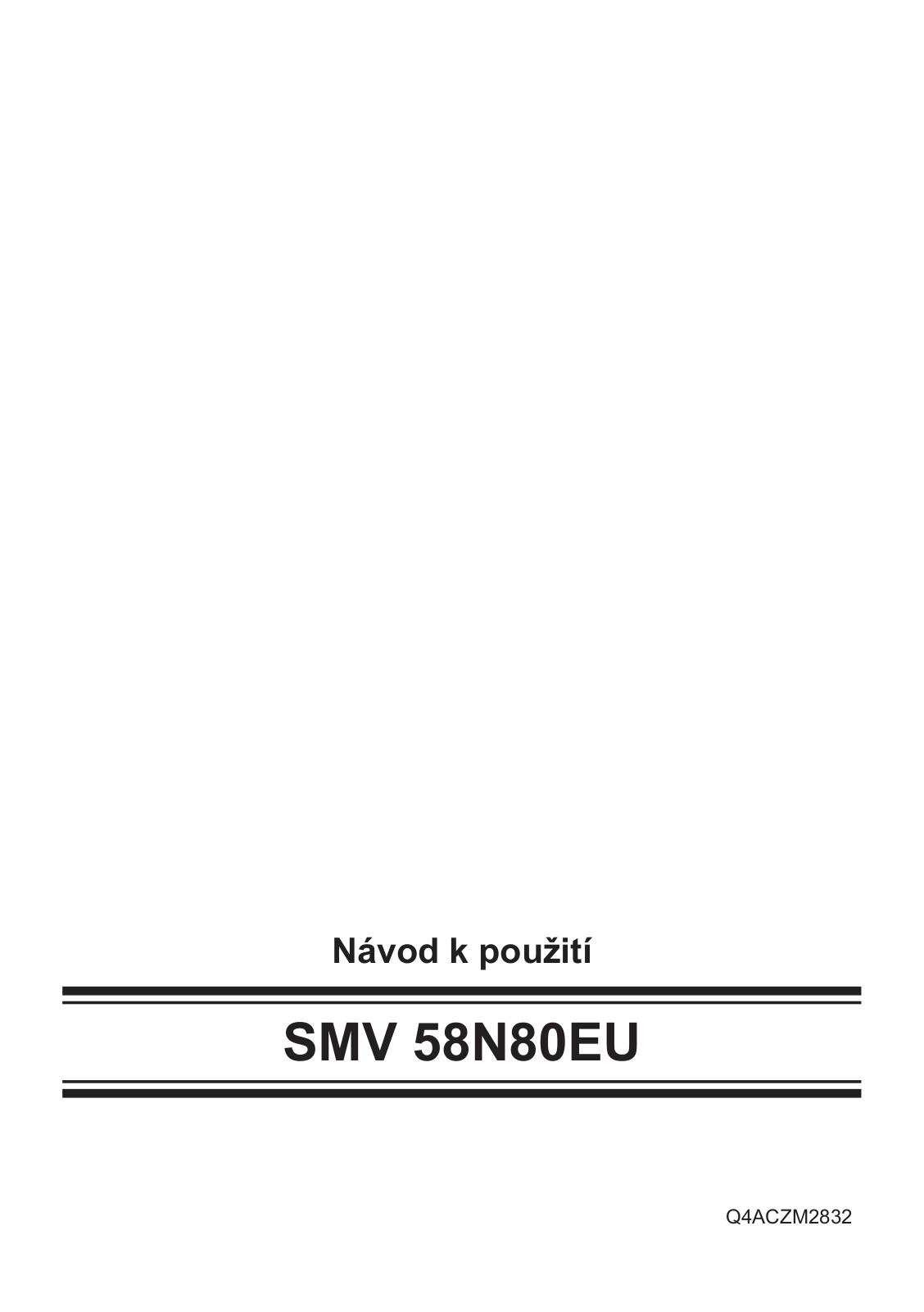 Bosch SMV58N80EU User Manual