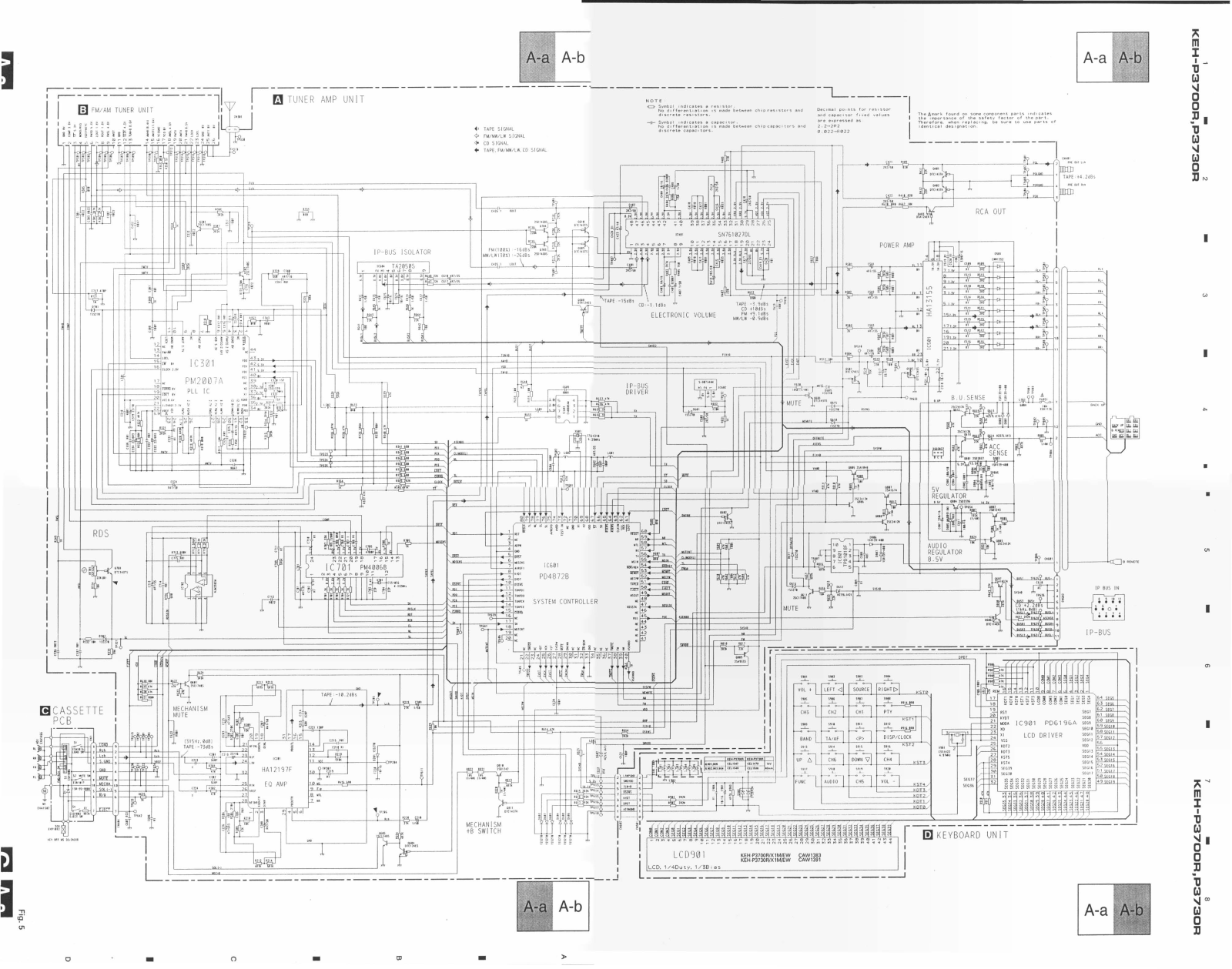 Aiwa KEH P3700R Diagram