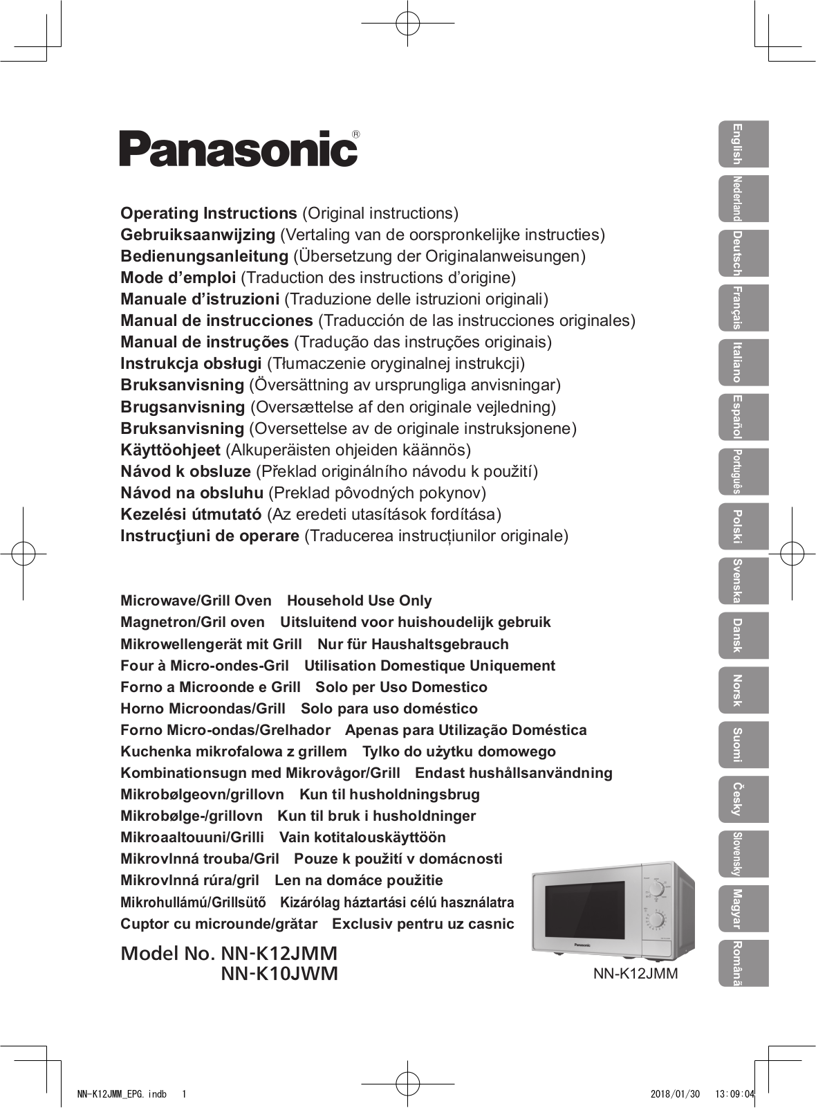 Panasonic NNK10JWMEPG User manual